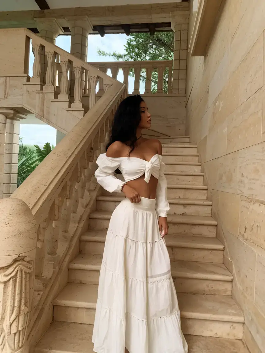 fashion outfits ideas for teens girls summer 2025 Boho Breeze Maxi Moment