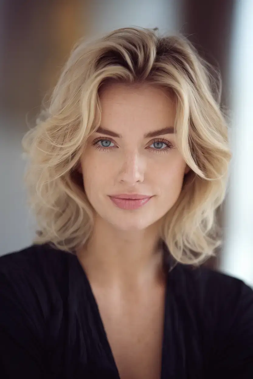 girl haircut summer ideas 2025 Blonde Volume with Retro Bends