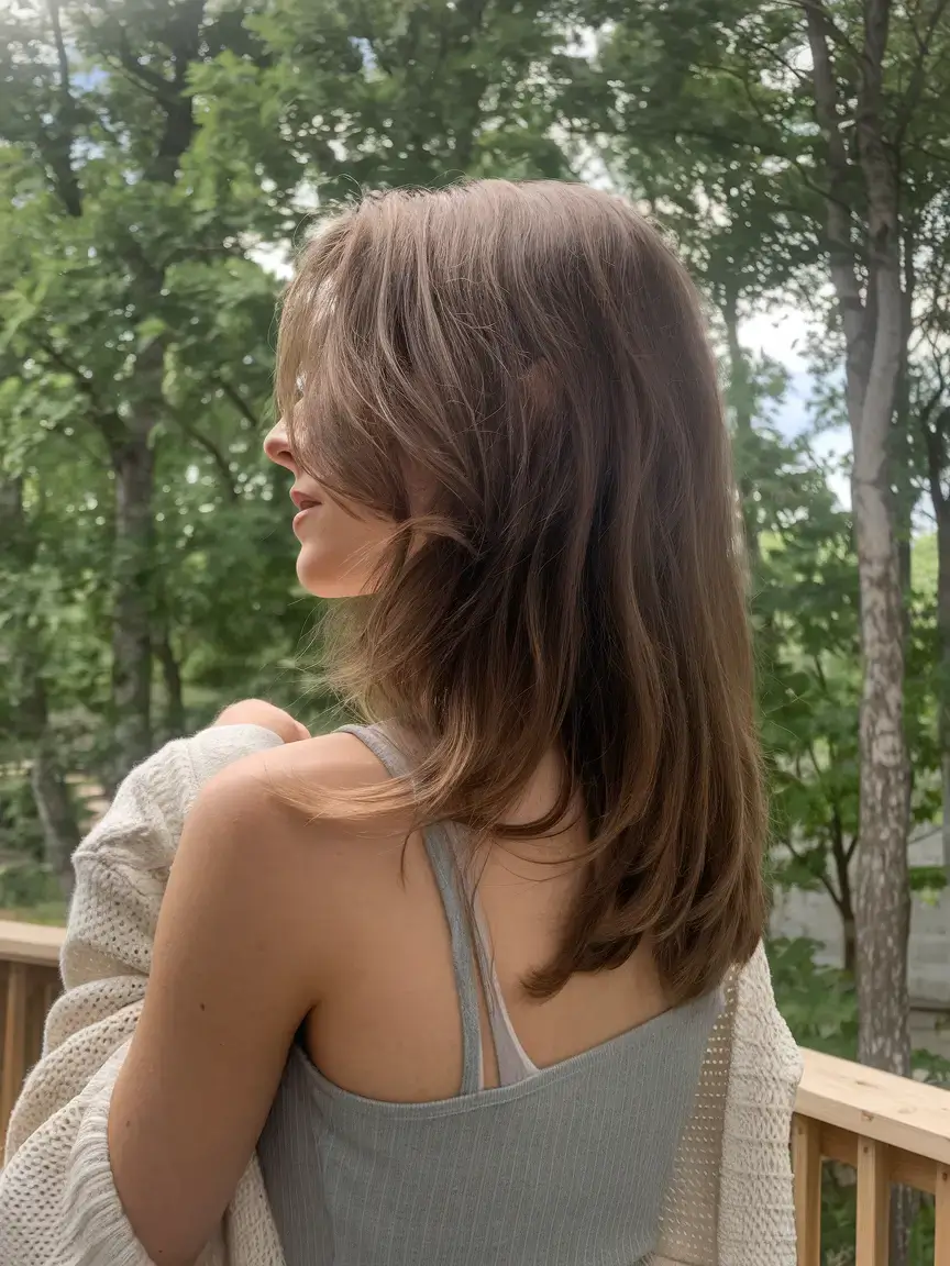 girl haircut summer ideas 2025 Sleek Volume with a Retro Twist