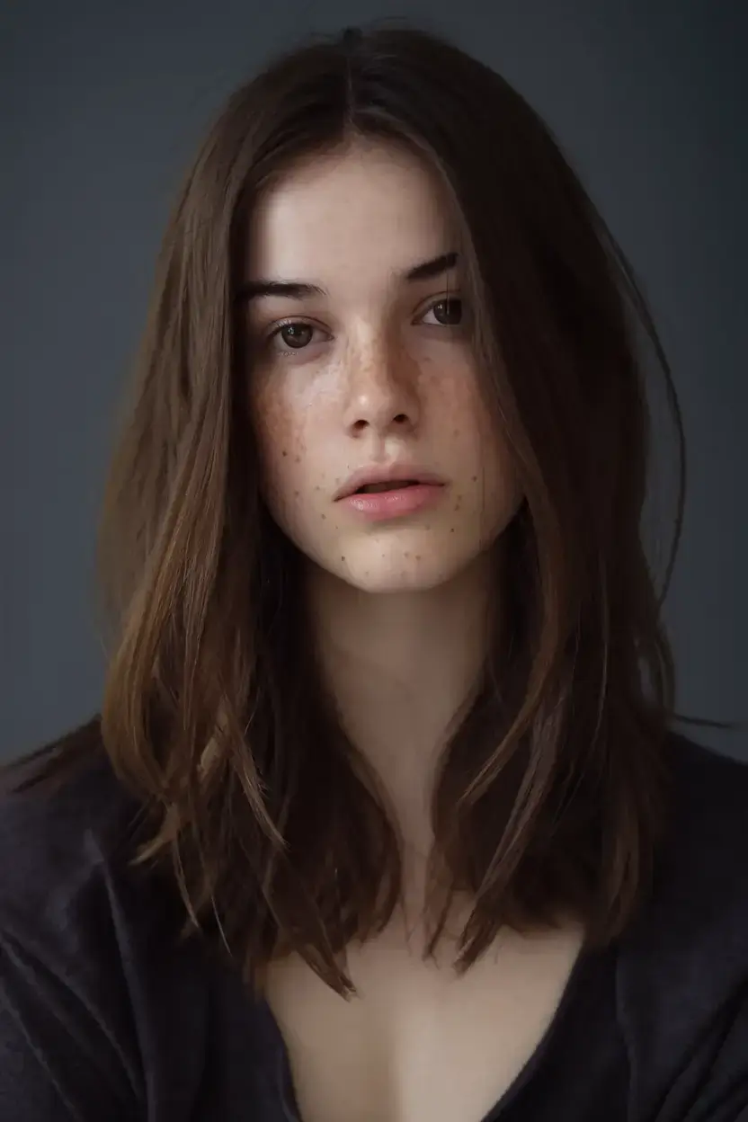 girl haircut summer ideas 2025 Softly Layered Straight Mid-Length