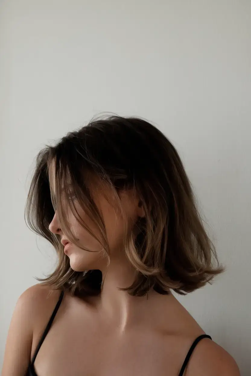 girl haircut summer ideas 2025 Modern Chin-Length Bob with Volume