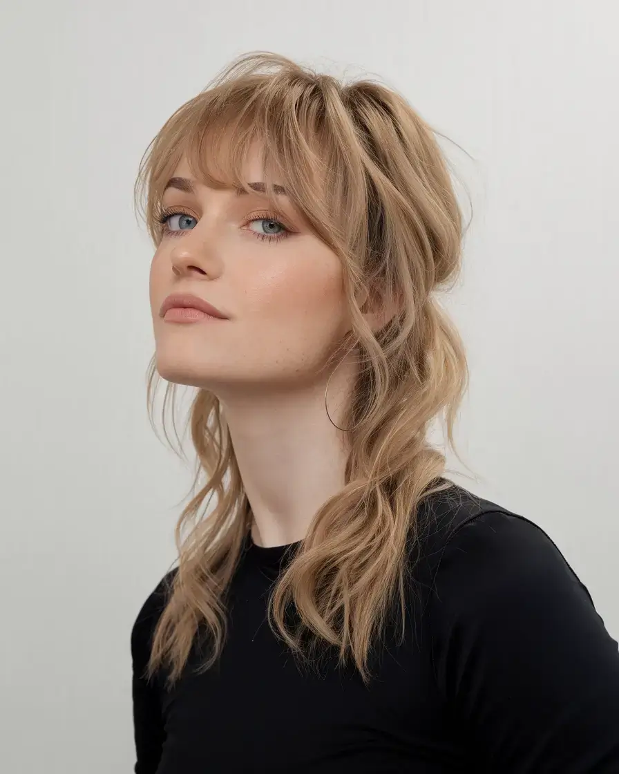 shaggy haircut summer ideas 2025 Classic Shag with Barely-There Waves