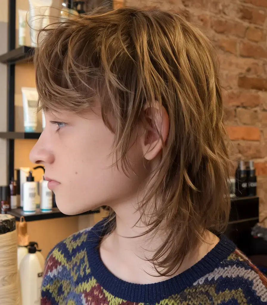 shaggy haircut summer ideas 2025 Retro Mullet Shag Revival