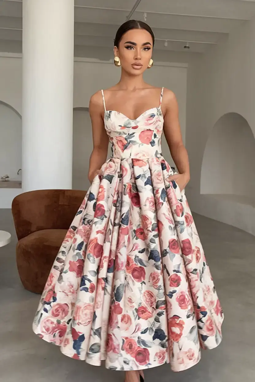 summer 2025 birthday outfit ideas Floral Romance with a Classic Spin