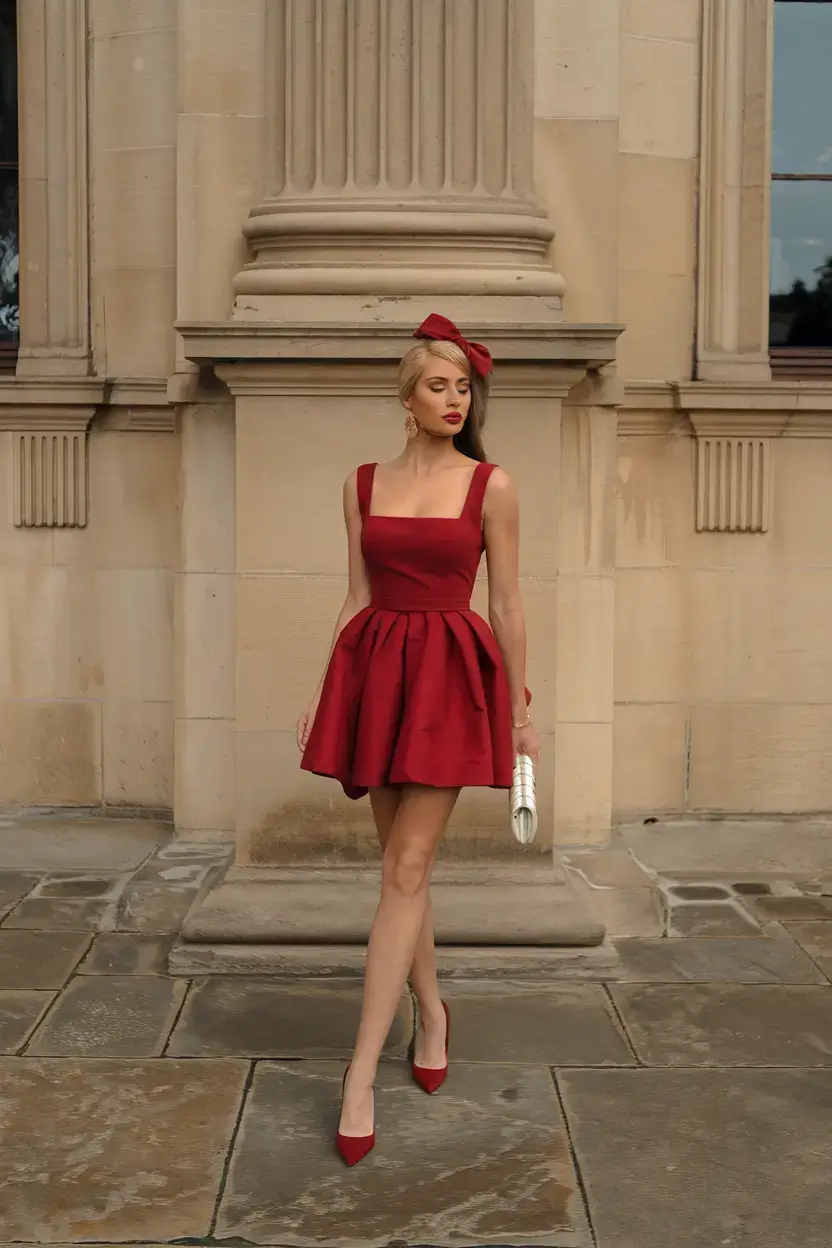summer 2025 birthday outfit ideas Crimson Confidence for a Chic Birthday Statement