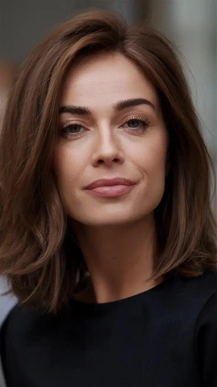 summer bob hairstyles 2025 Voluminous Mid-Length Bob with Root Lift