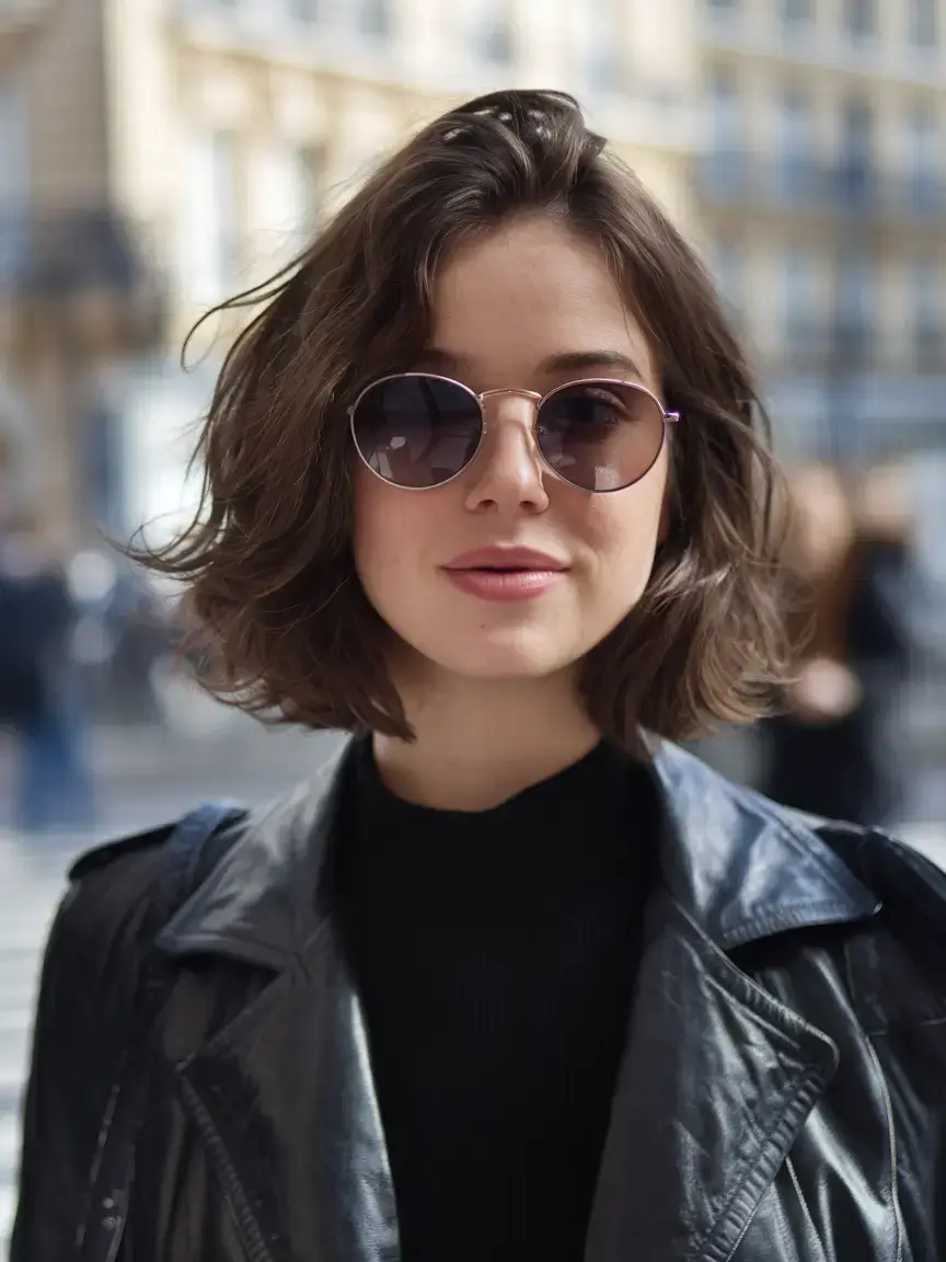 summer bob hairstyles 2025 Messy French-Girl Bob with Natural Waves