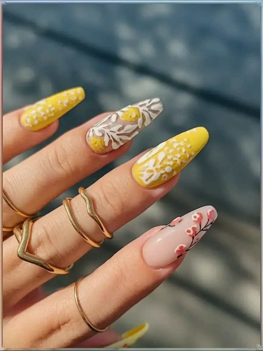 Beach tropical vacation nails ideas 2025 Lemon Petal Garden