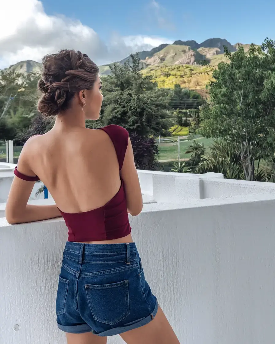 basic summer outfits for the summer of 2025 Off-Shoulder Elegance Meets Denim Ease