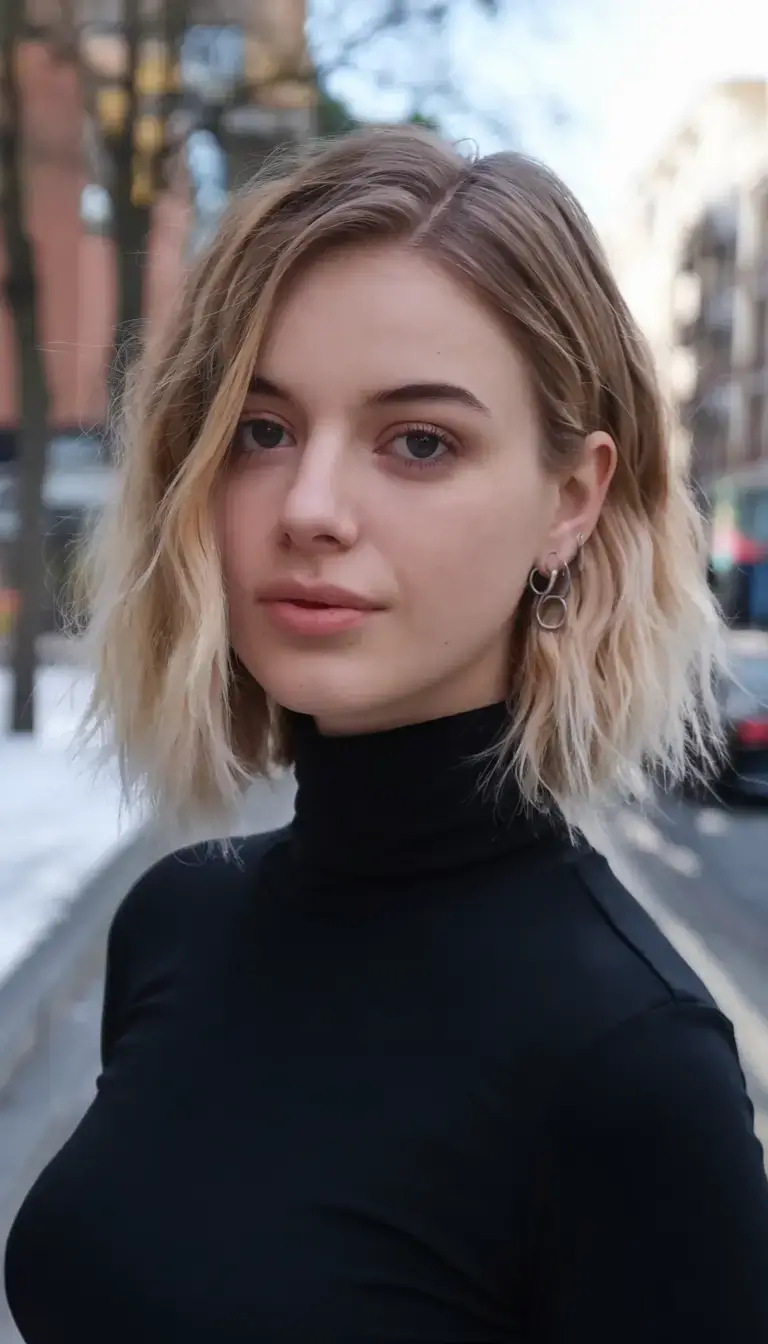 bob haircuts summer ideas 2025 Cool-Girl Blonde with Lived-In Texture