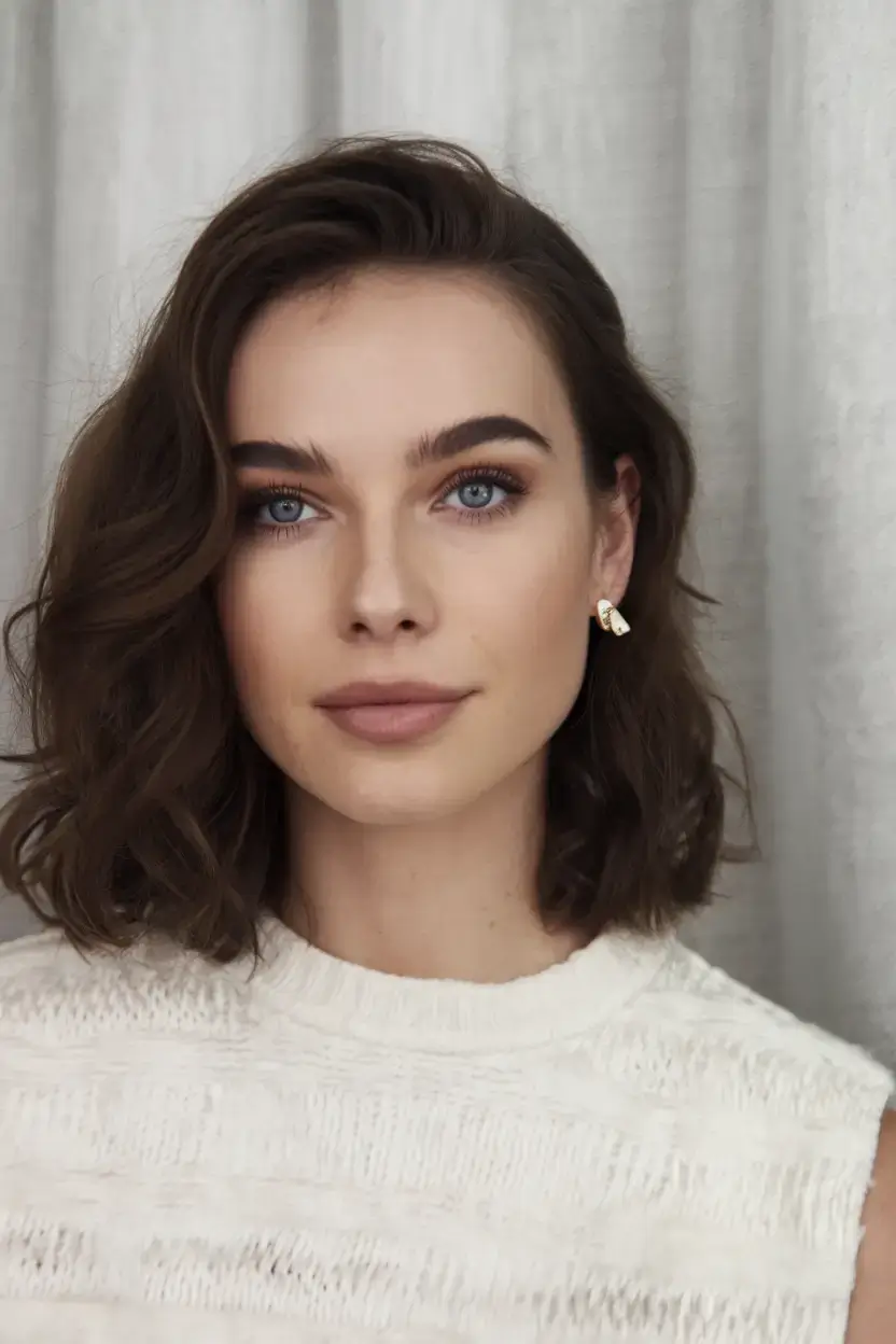 bob haircuts summer ideas 2025 Subtle Waves with Side Volume