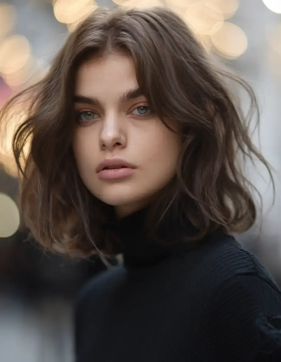 bob haircuts summer ideas 2025 Voluminous Modern Bob with Curtain Bangs
