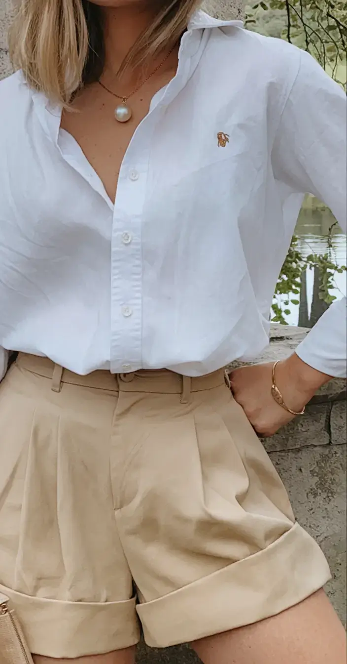 business casual outfit ideas for the summer of 2025 Crisp Linen and Rolled Hems