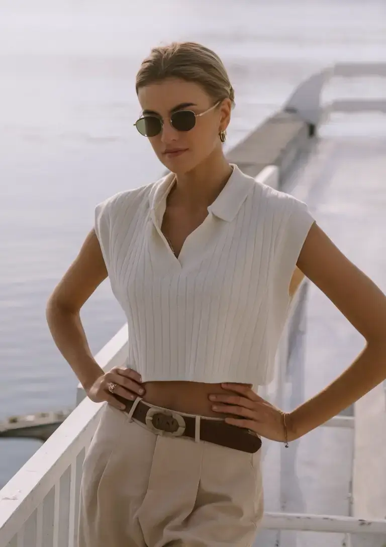 business casual outfit ideas for the summer of 2025 Polished Prep with a Modern Twist