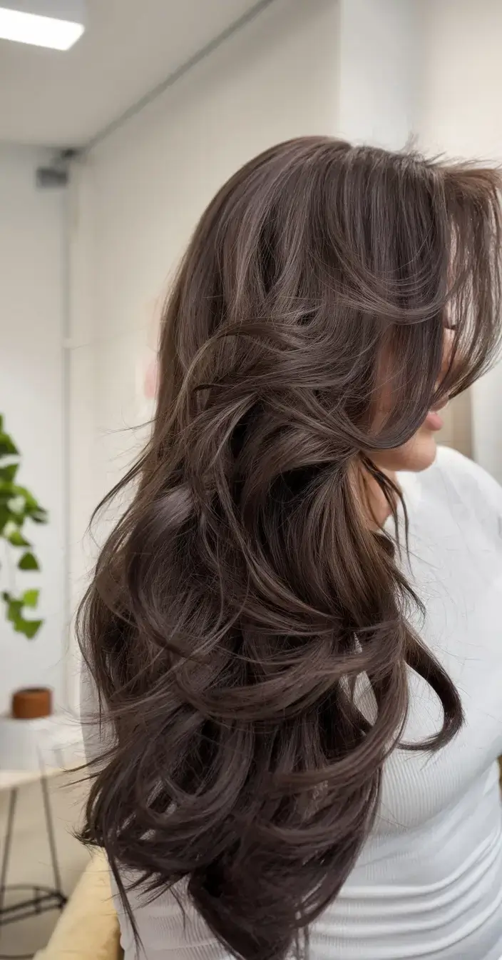 butterfly haircuts summer ideas 2025 Glossy Curls with Sculpted Butterfly Layers