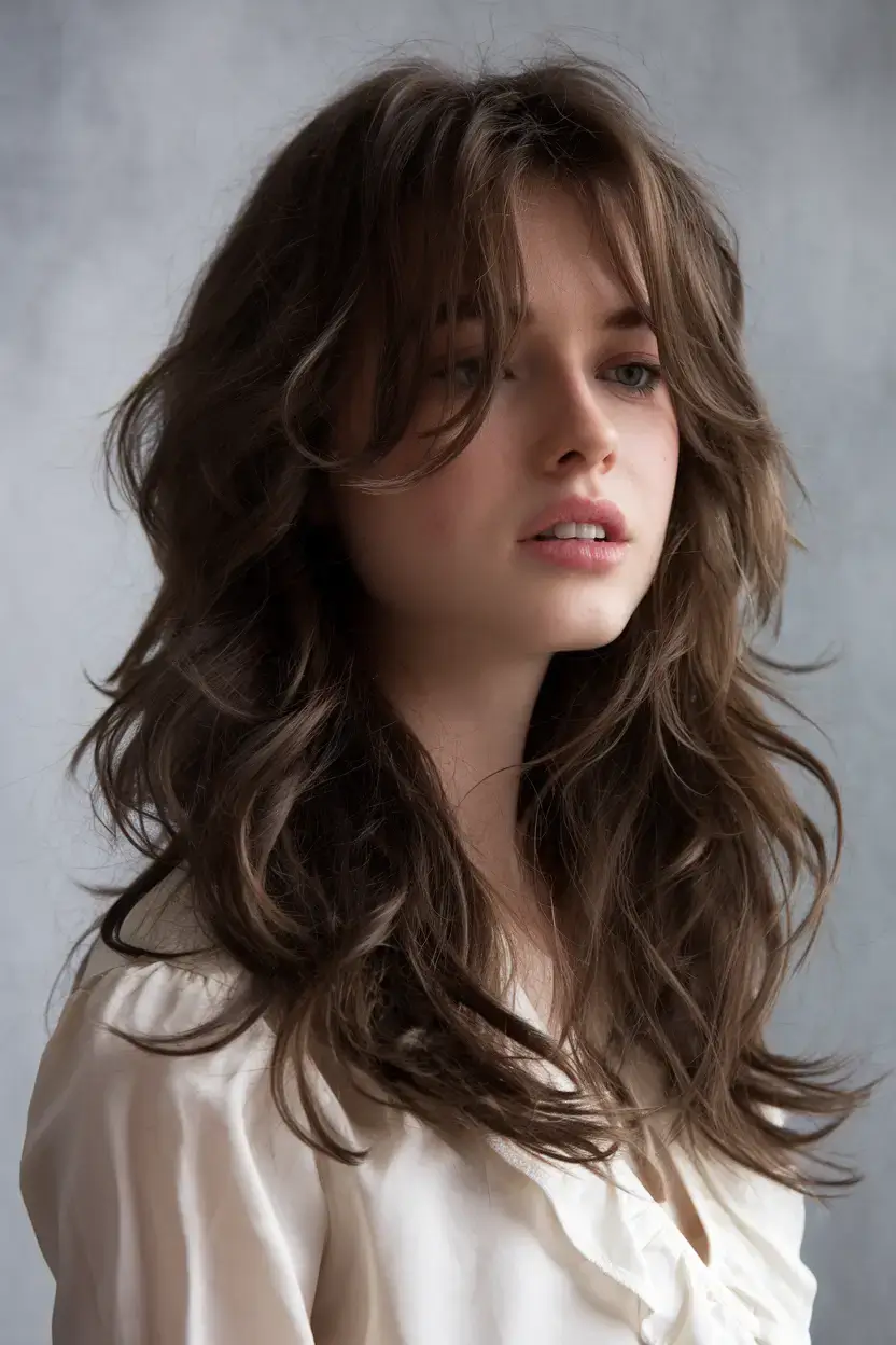 butterfly haircuts summer ideas 2025 Messy Romantic Butterfly with a 70s Twist