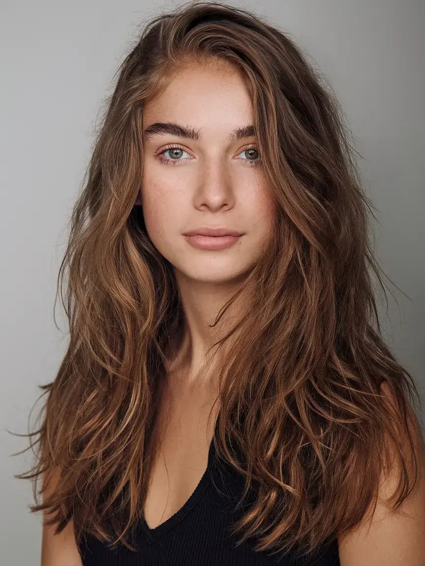 butterfly haircuts summer ideas 2025 Natural Flow Butterfly with Barely-There Layers