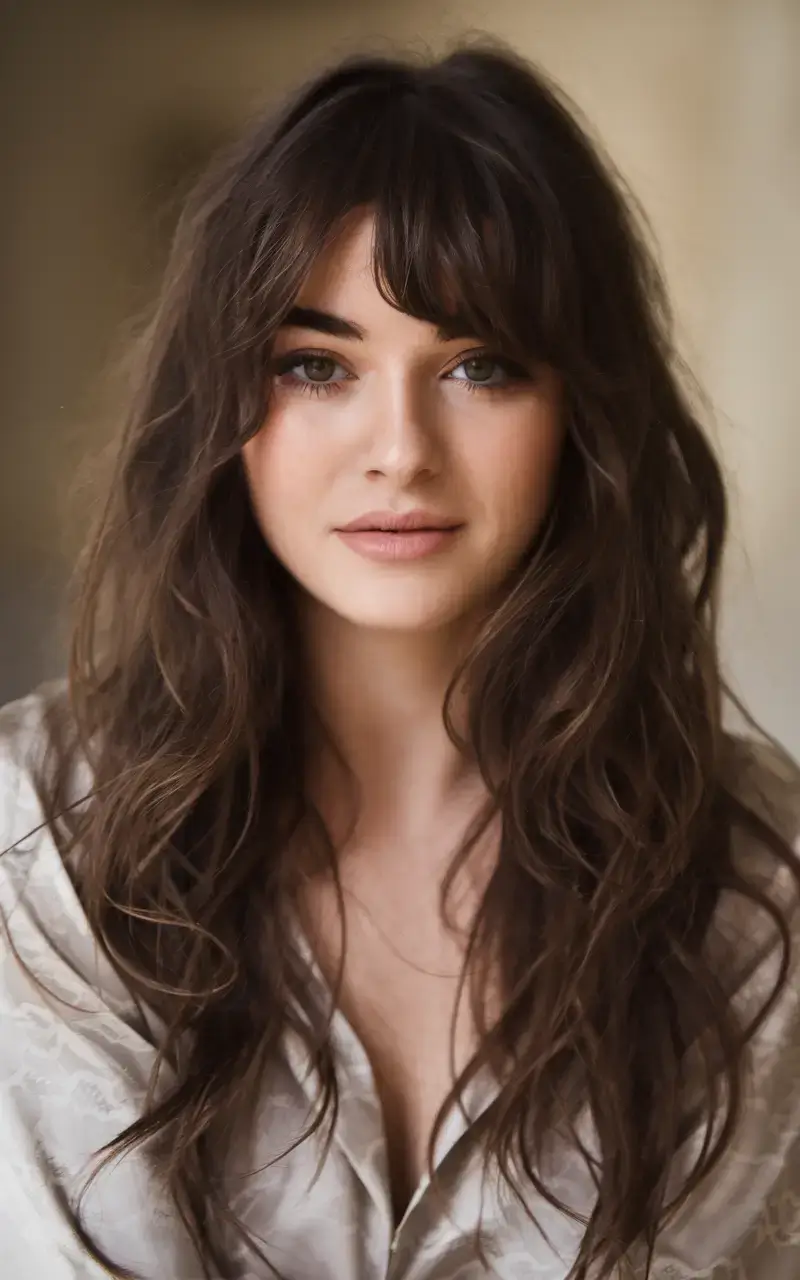 butterfly haircuts summer ideas 2025 Messy Fringe and Tousled Layers