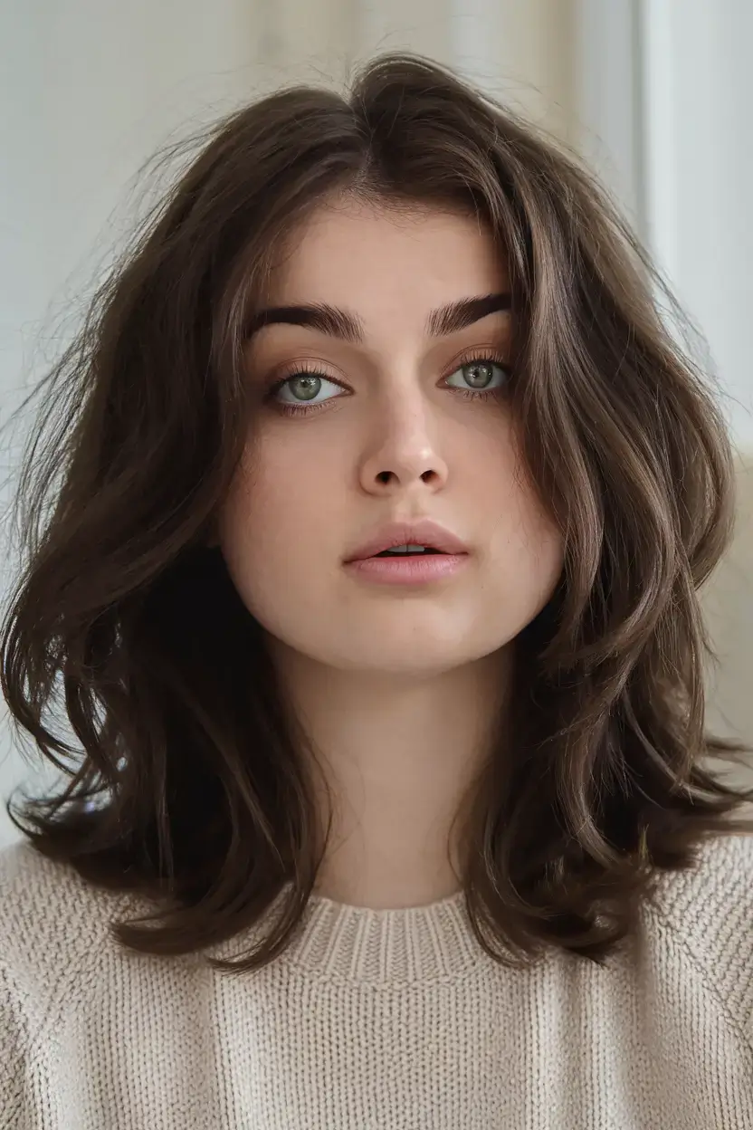 butterfly haircuts summer ideas 2025 Soft Shoulder-Length Butterfly Layers