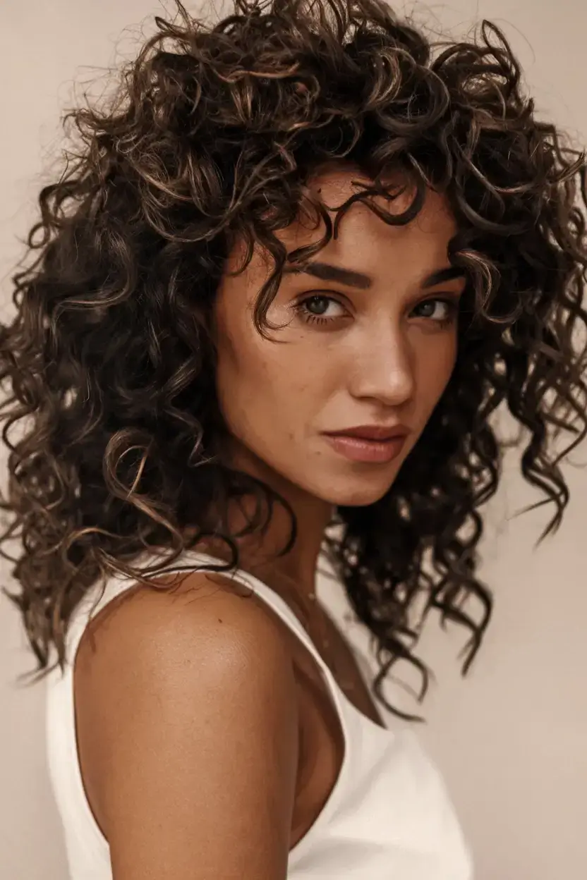curly haircuts summer ideas 2025 Tight Spiral Shape-Up