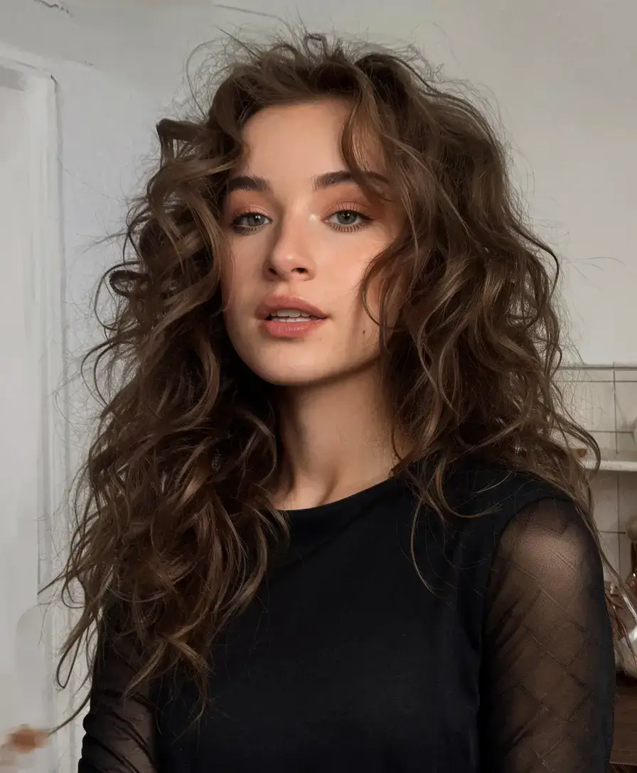 curly haircuts summer ideas 2025 Effortless Waves with Subtle Shape