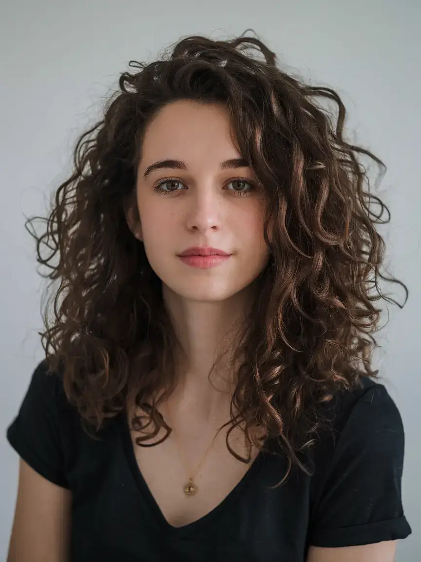 curly haircuts summer ideas 2025 Casual Side Volume Layers