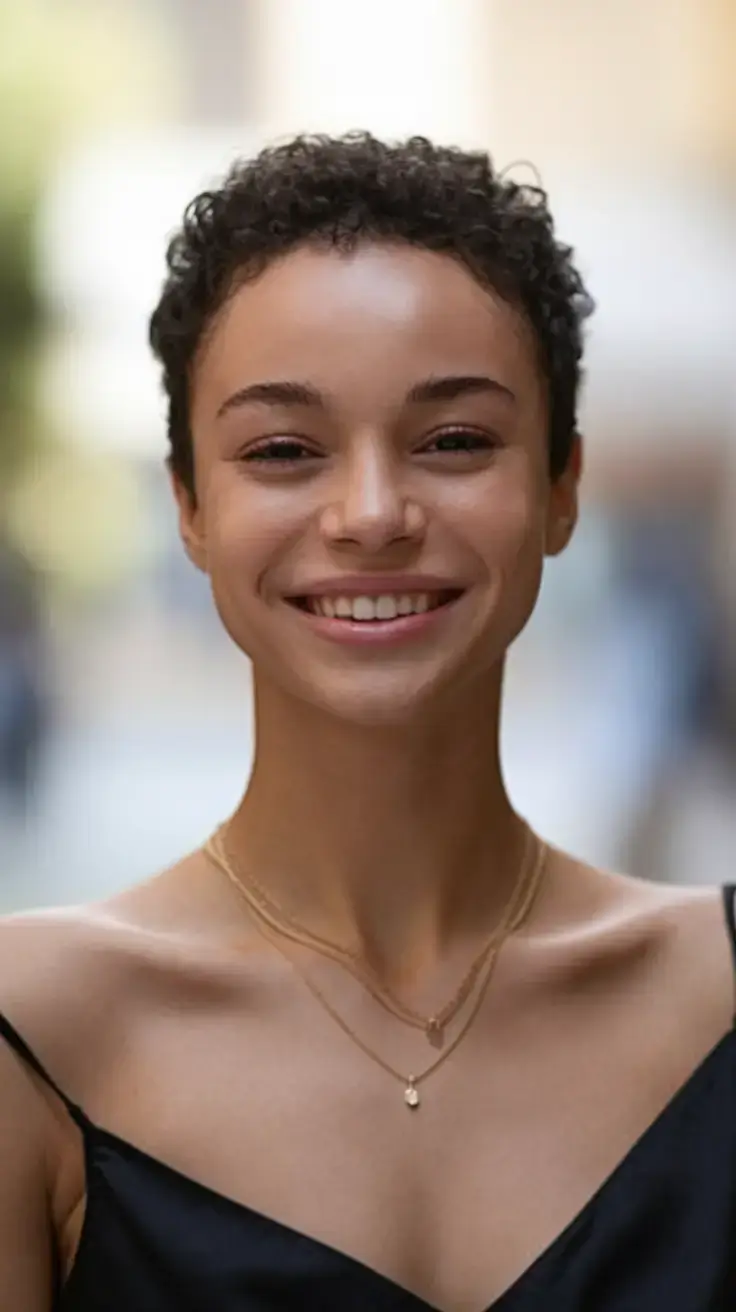 cute natural summer hairstyle ideas 2025+Soft Micro Curls with Natural Volume