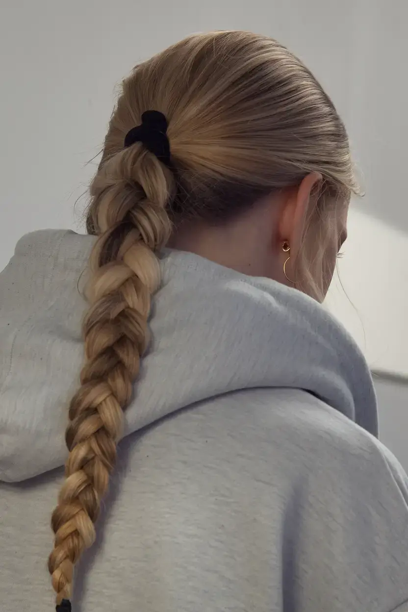 easy summer hairstyles 2025 Classic Braided Ponytail