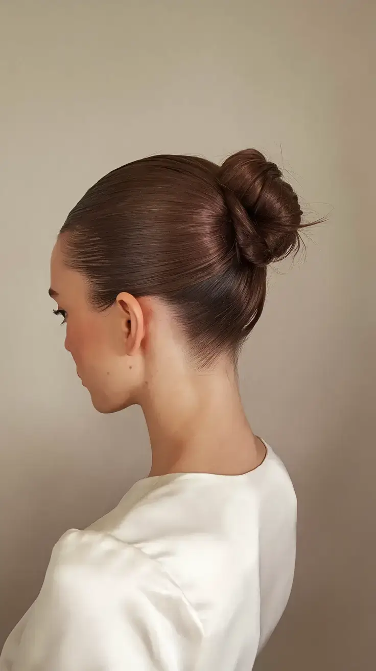 easy summer hairstyles 2025 Perfect Sleek Top Knot