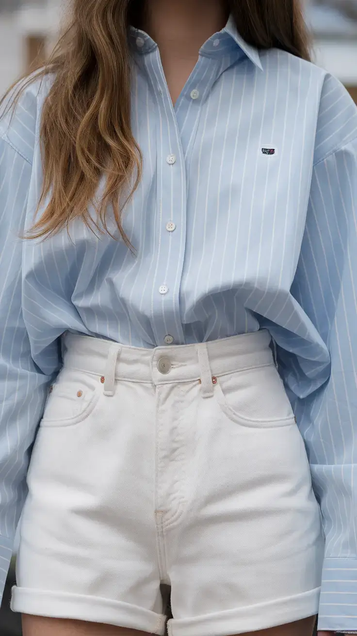 june 2025 outfits you'll live in Crisp Blue and White for Clean Summer Lines