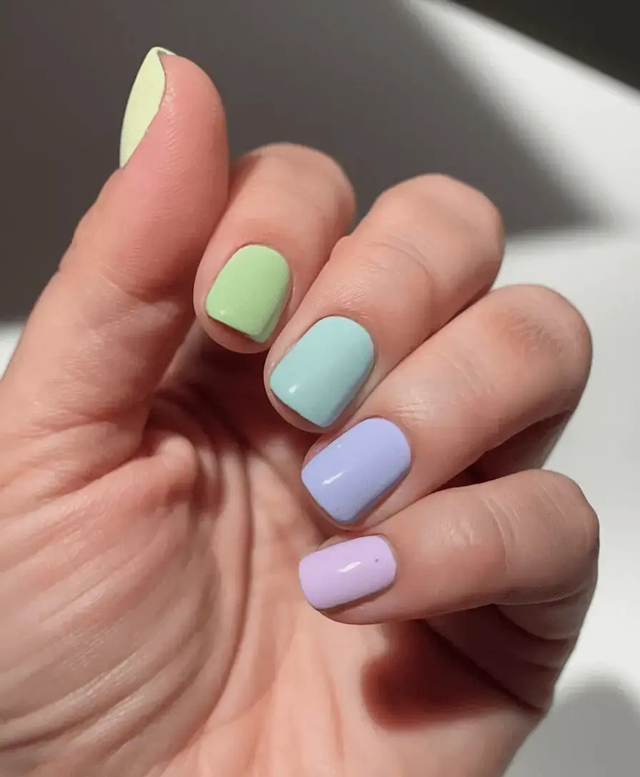 june nails ideas 2025 Pastel Candy Coating
