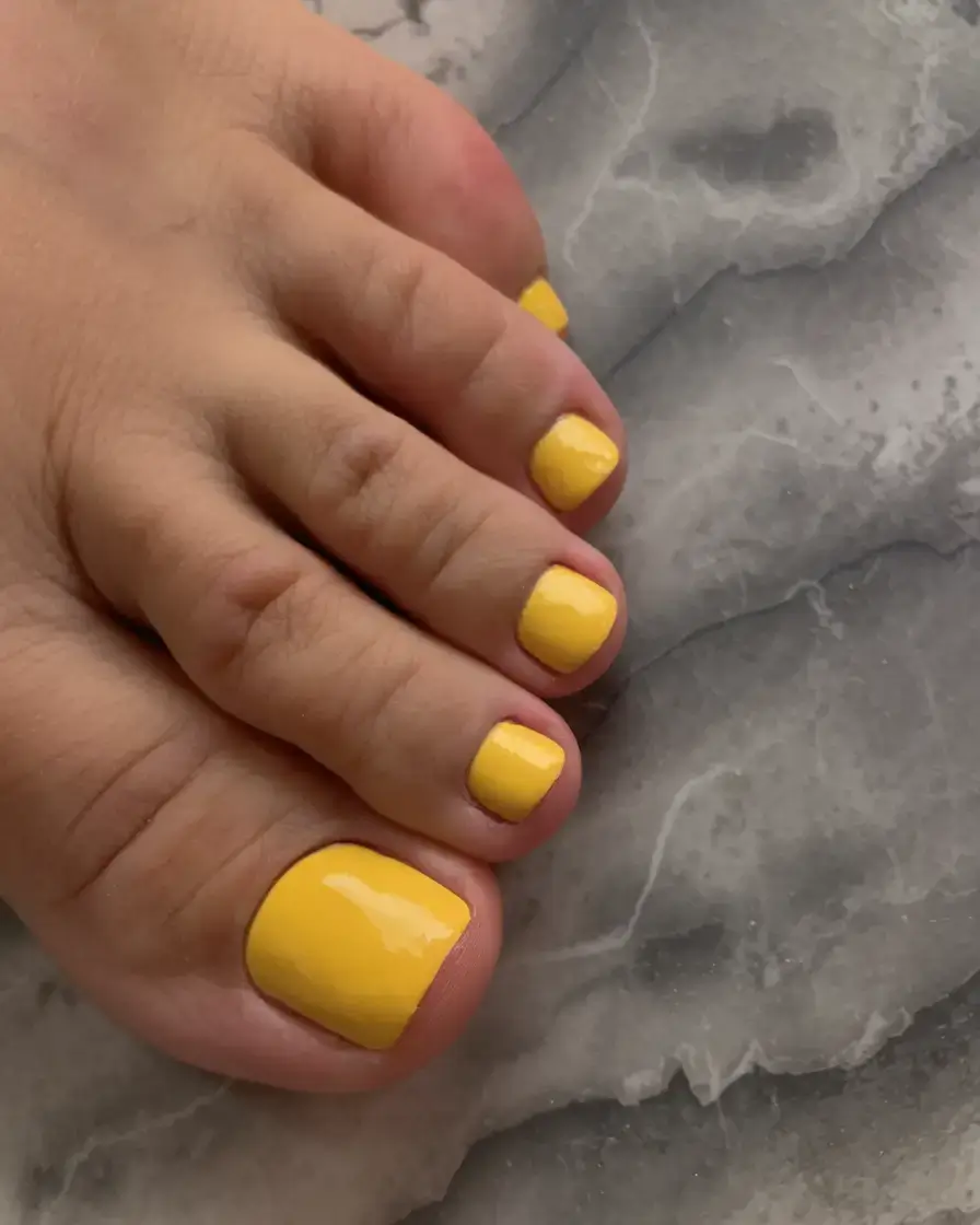 june toe nails ideas 2025 Citrus Cream Punch