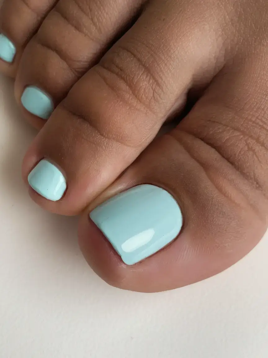 june toe nails ideas 2025 Cool Mint for Warm June Mornings