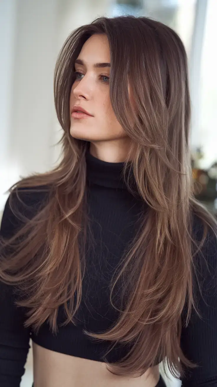 long haircut summer ideas 2025 Polished Layers with Lux Blowout Shape