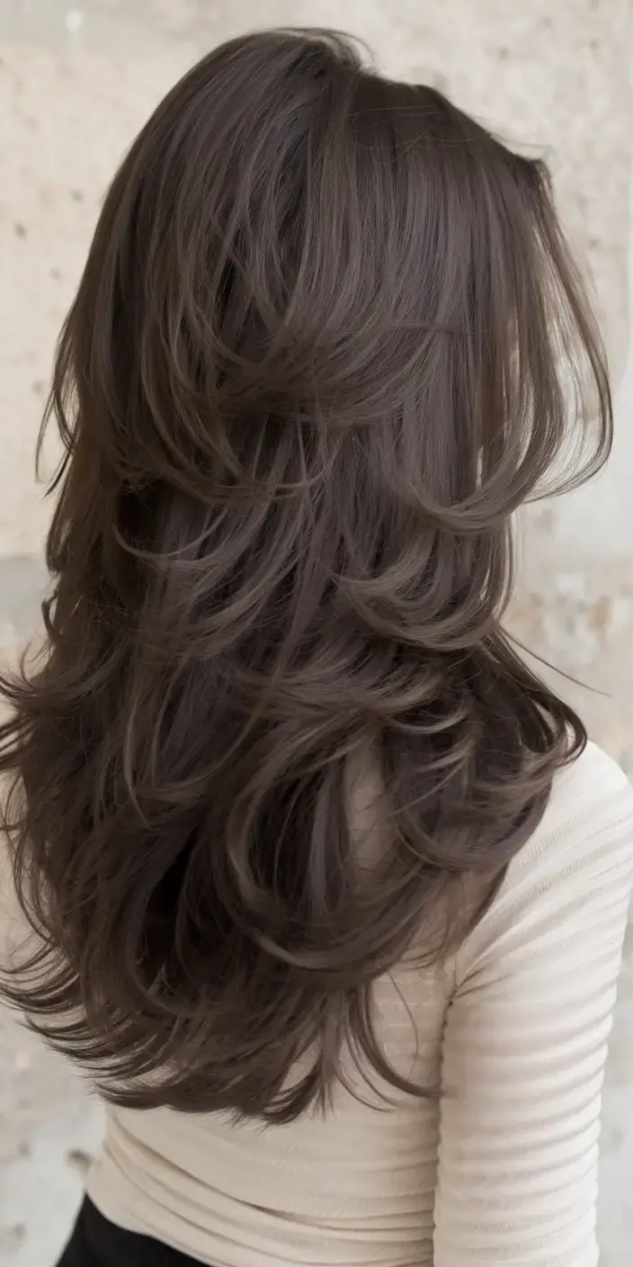 long haircut summer ideas 2025 Air Sculpted Layers with Featherlight Volume
