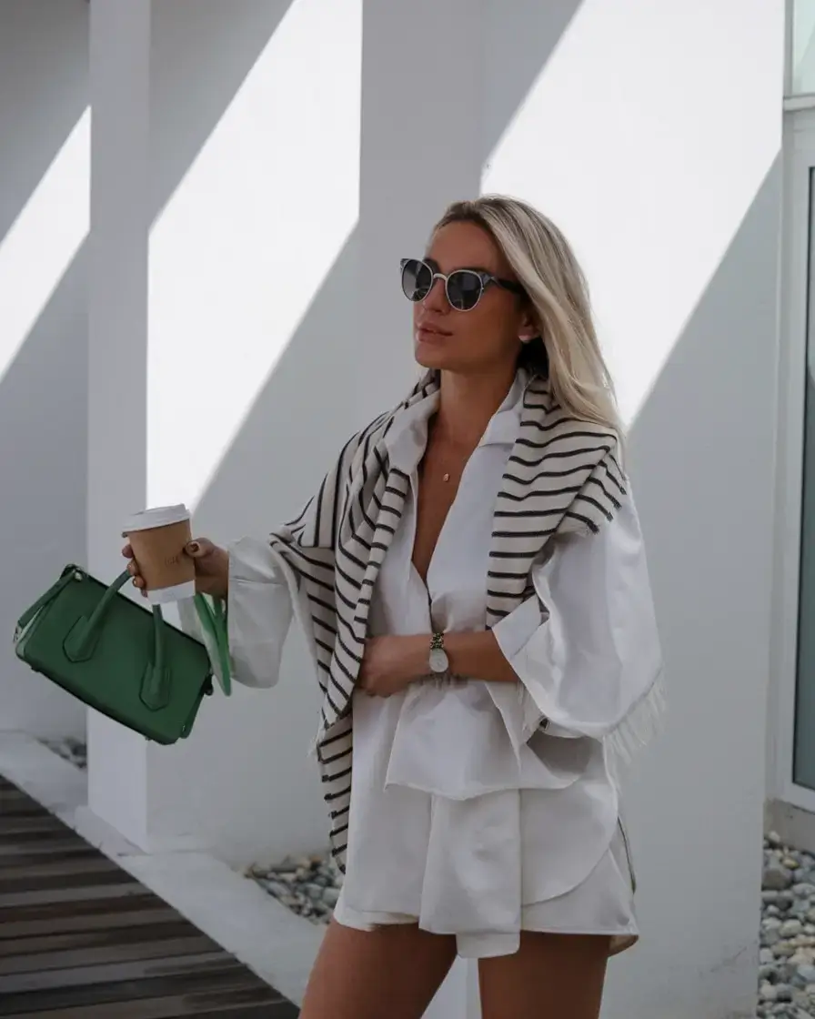 old money outfits ideas summer 2025 Laidback Layers with a Hint of Breton