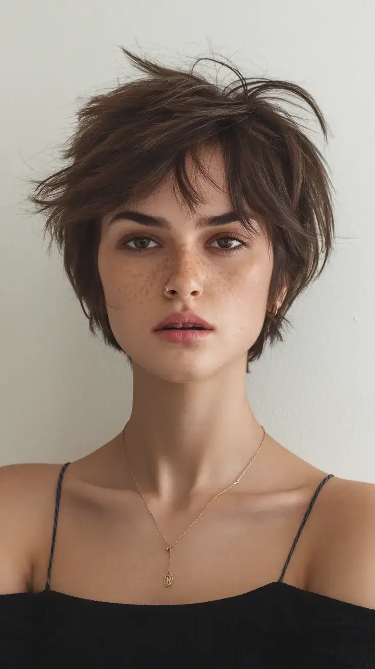 pixie haircuts summer ideas 2025 Sun-Drenched Shaggy Pixie with Crown Lift
