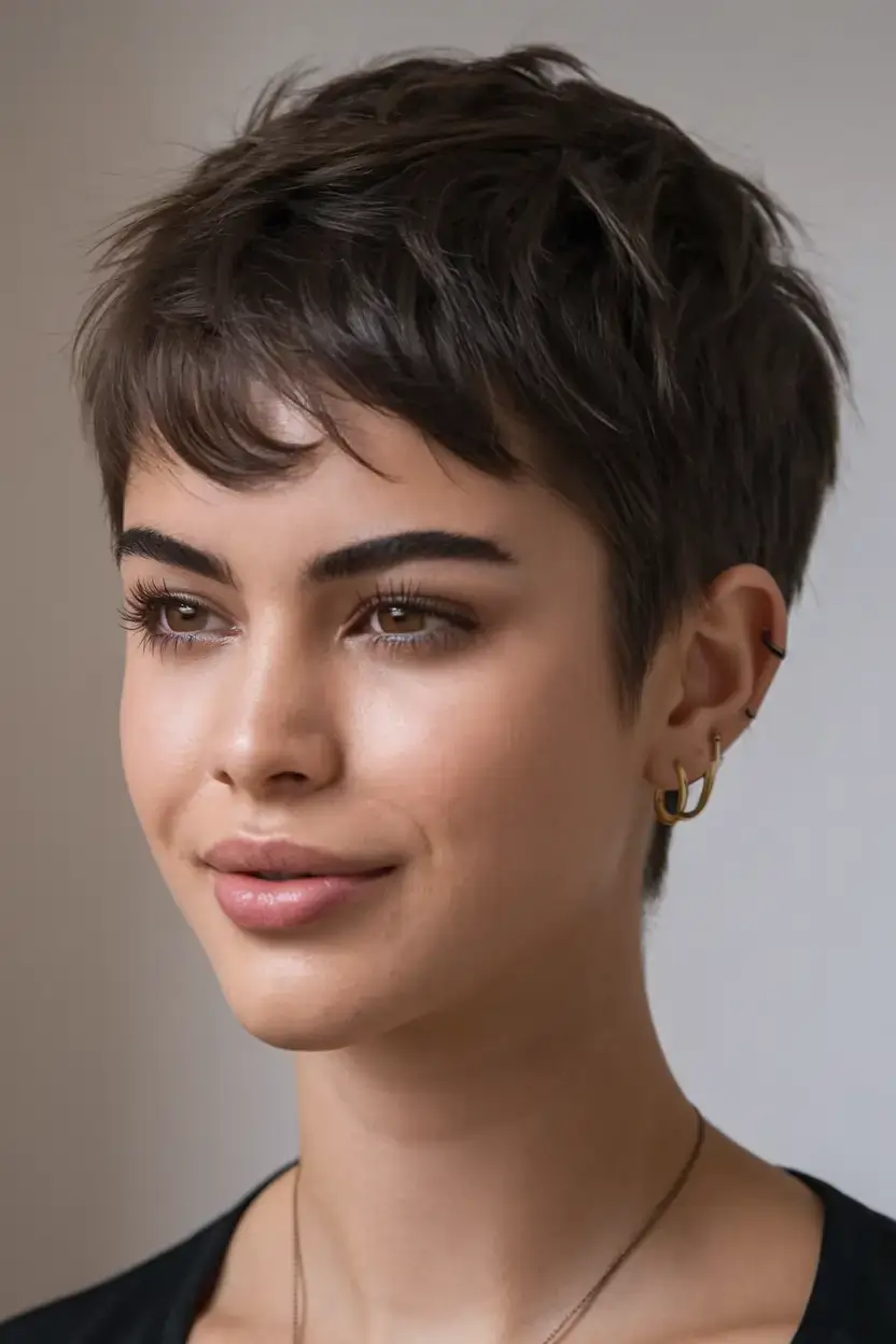 pixie haircuts summer ideas 2025 Soft Tapered Pixie with Subtle Fringe