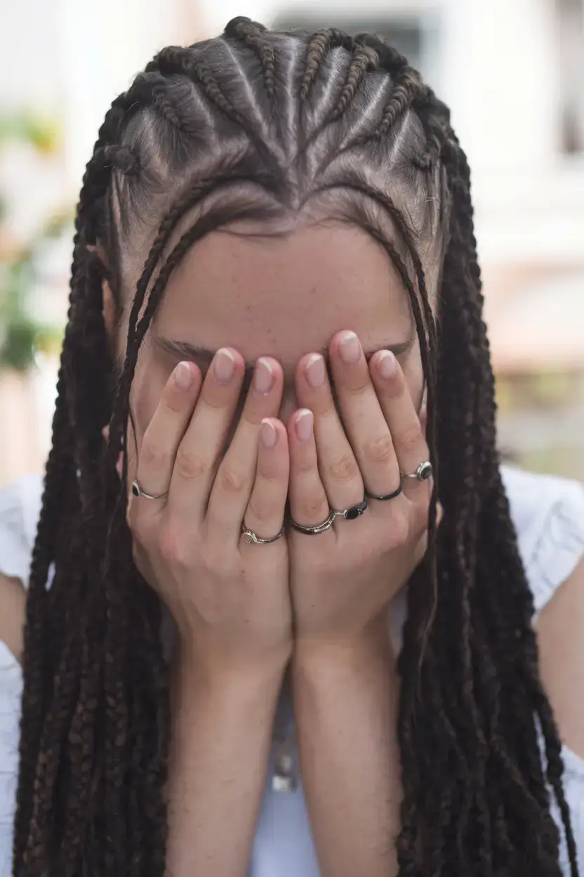 summer braids for black women 2025 Angular Cornrow Pattern with Scalp Definition