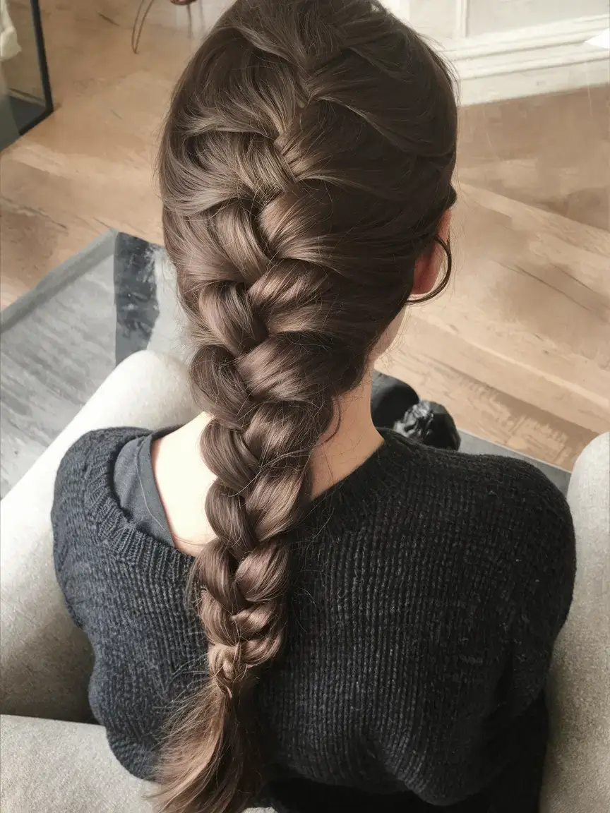 summer braids hairstyle ideas 2025 Romantic French Braid with Volume