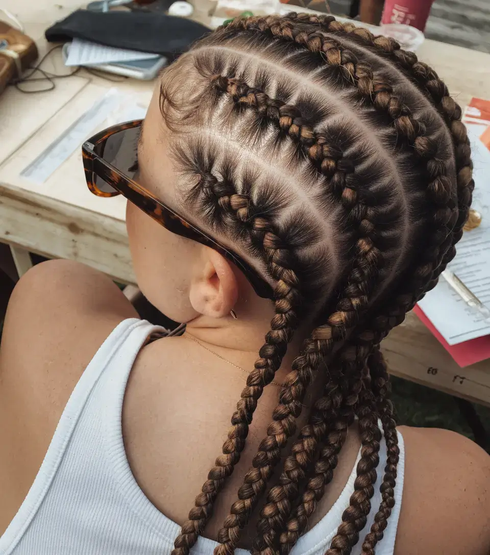 summer braids hairstyle ideas 2025 Precision Cornrow Rows With Festival Attitude