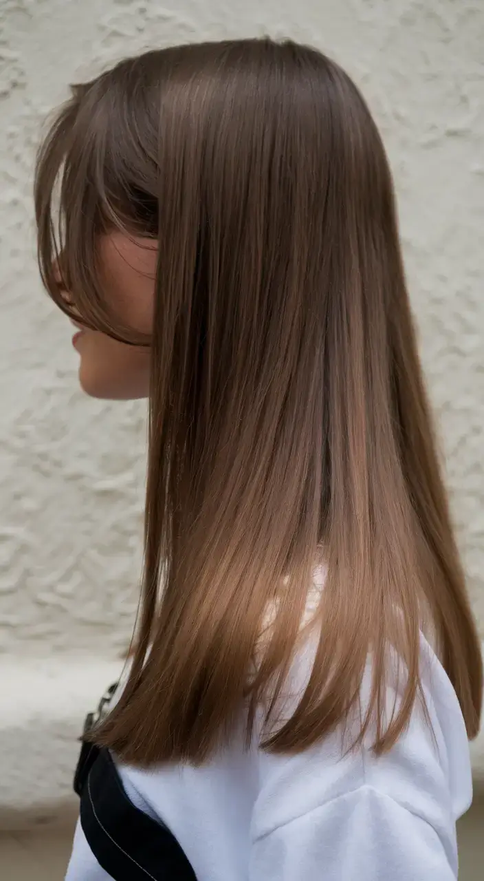 summer brunette hair colors ideas 2025 Sleek Cinnamon-Brown for Straight Cuts