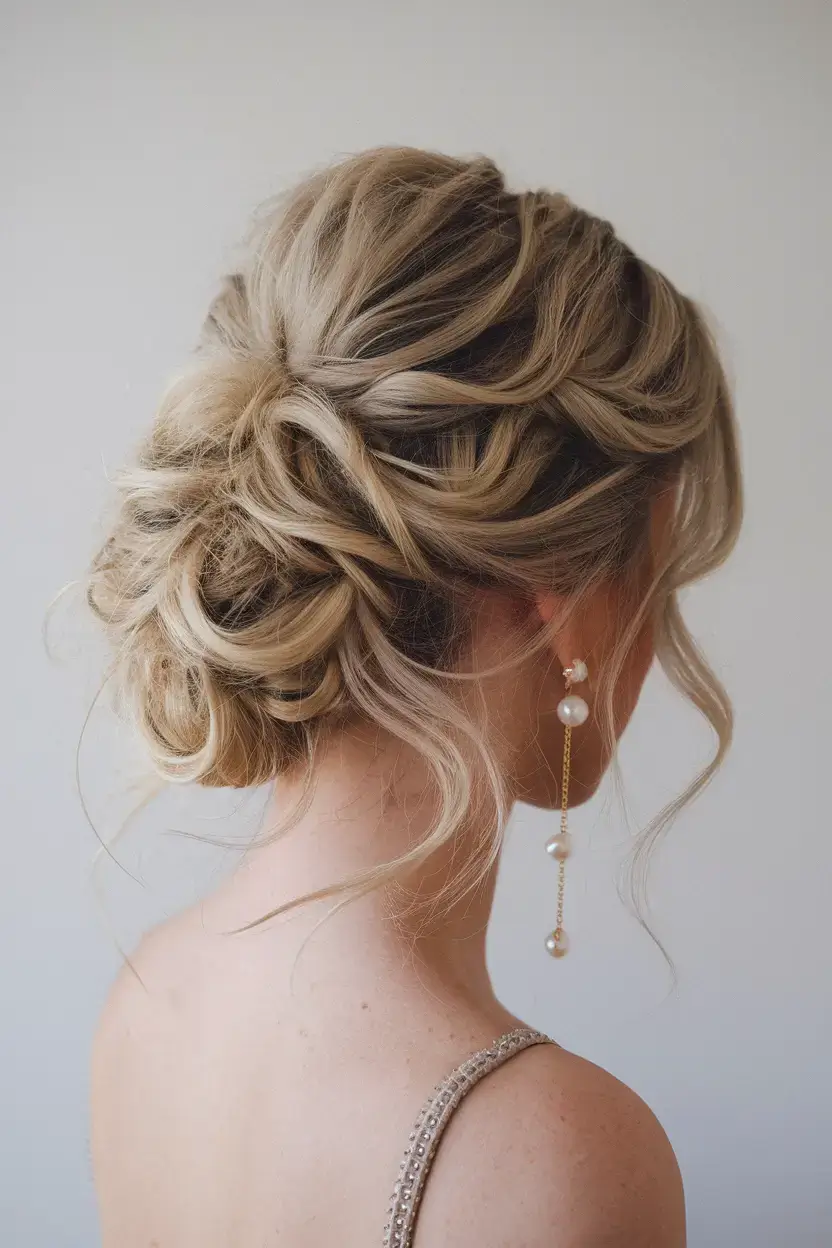 summer buns hairstyle 2025 Voluminous Romantic Braided Bun
