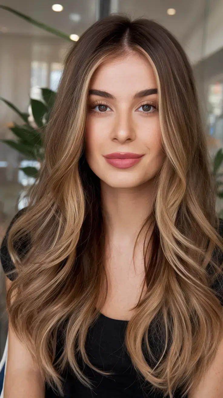 summer hair color for brunettes highlights sun kissed 2025 Face-Framing Honey Brunette with Creamy Balayage