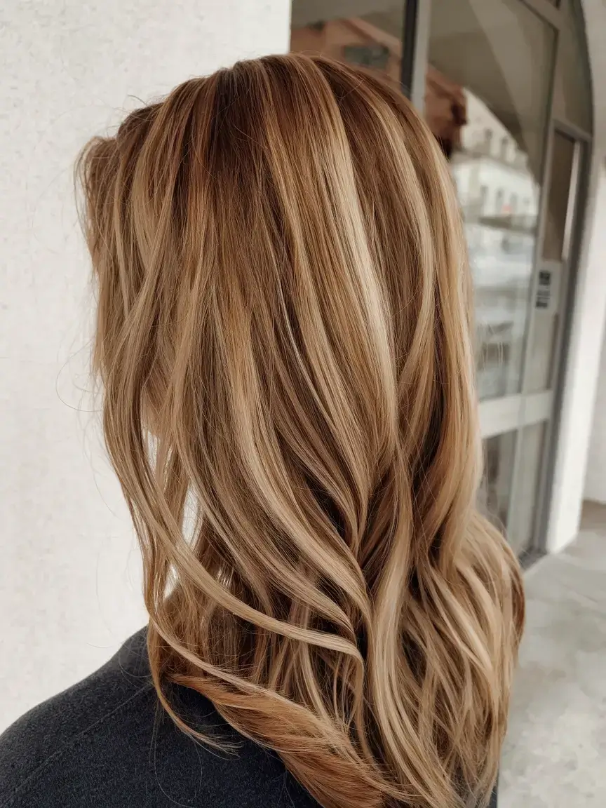 summer highlights ideas 2025 Toasted Honey with Caramel Ribbons