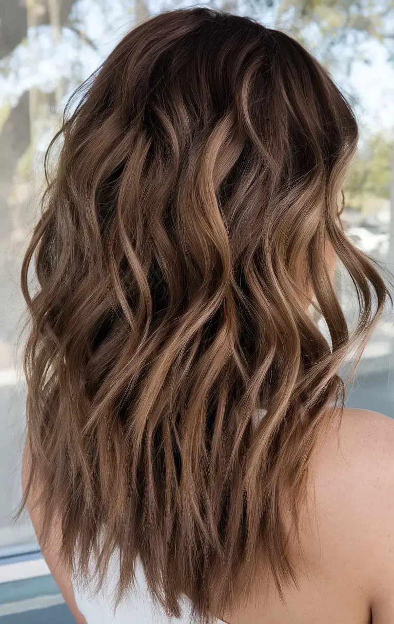 summer highlights ideas 2025 Milk Chocolate Tousled Bob