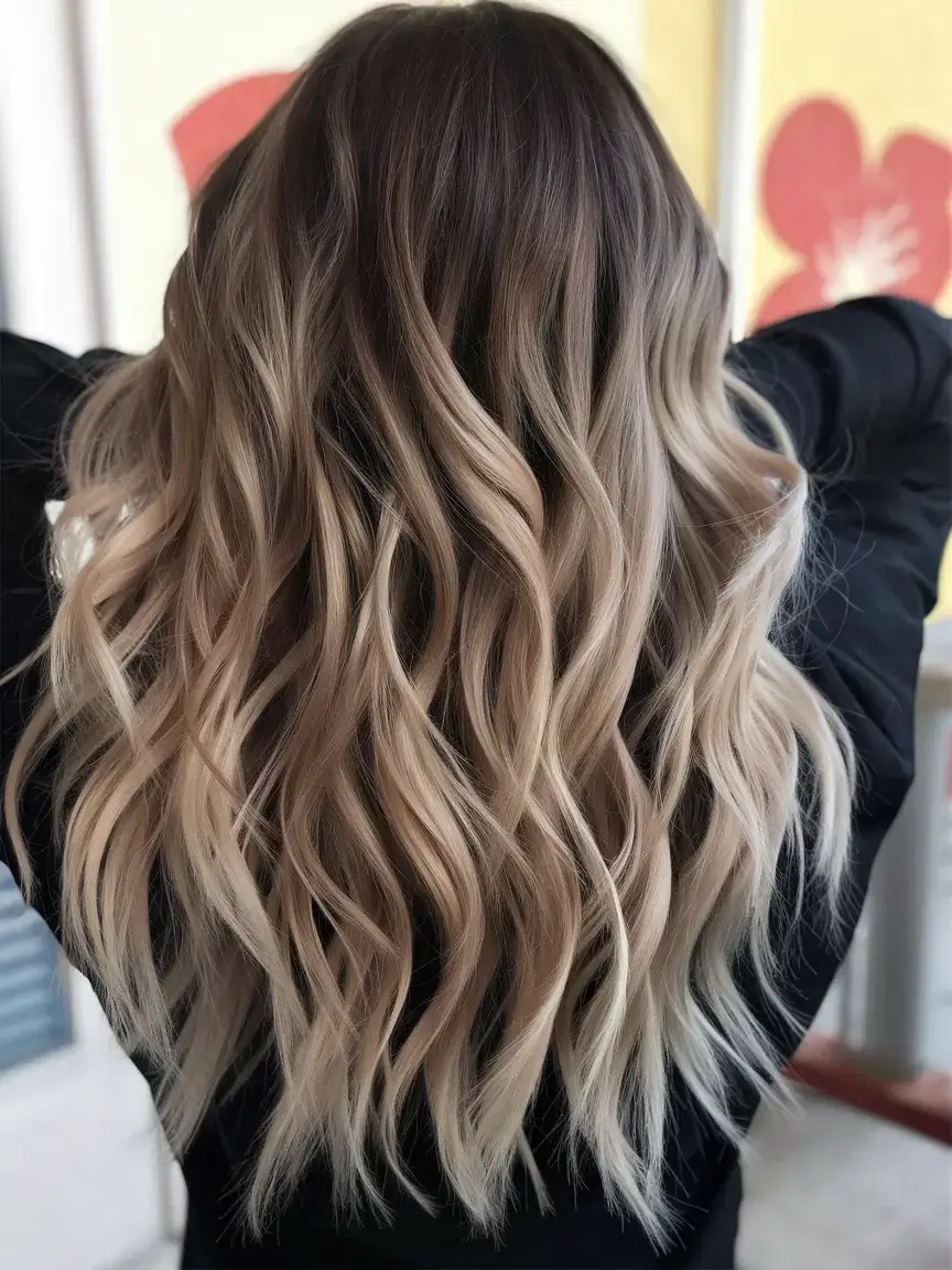 summer ombre hair color ideas 2025 Melted Caramel Ombre with Vanilla Cream Ends