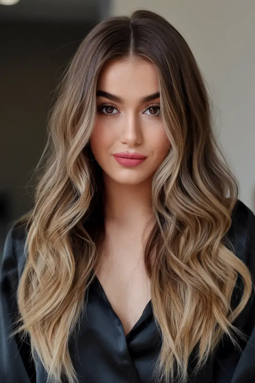 summer ombre hair color ideas 2025 Neutral Brunette Blend with Face Frame Glow