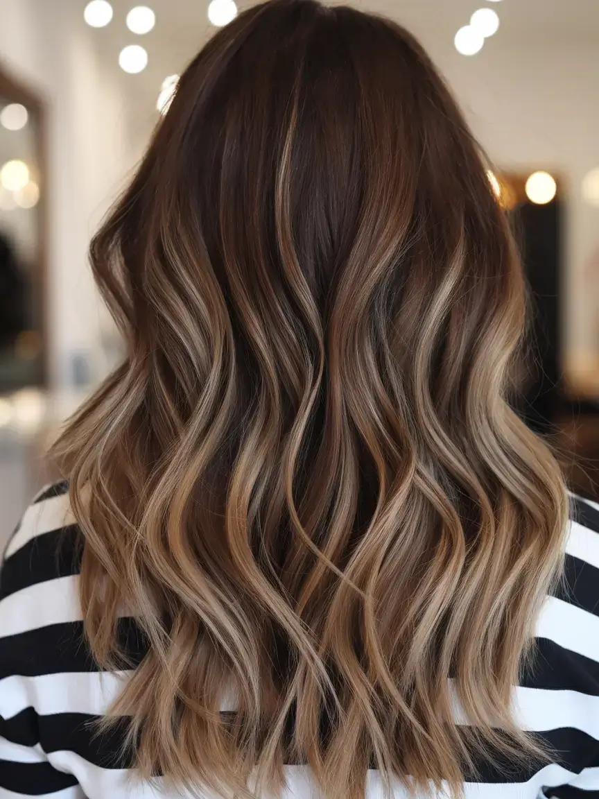 summer ombre hair color ideas 2025 Classic Honey Ombre for Brunette Babes