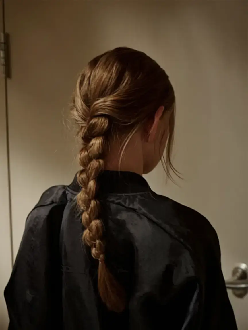 summer simple hairstyle 2025 Classic Everyday Braid with Low Shine